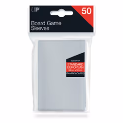Ultra PRO 59mm X 92mm Standard European Board Game Sleeves 50ct, Card sleeve, Grey, 50 pc(s)