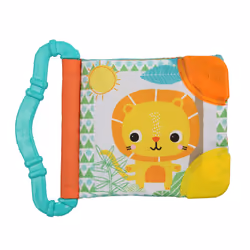 Bright Starts Teethe & Read, Boy/Girl, 0 month(s), Cotton, Plastic, Blue, Red