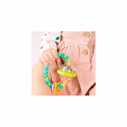 Bright Starts Grab & Spin Baby Rattle & BPA-Free Teether Toy  Ages 3 M