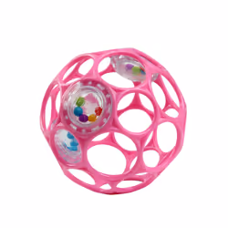 Oball Easy Grasp Rattle BPA-Free Infant Toy in Pink, Boy/Girl, 0 month(s), Pink