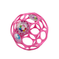 Oball Easy Grasp Rattle BPA-Free Infant Toy in Pink