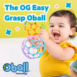 Oball Easy Grasp Rattle BPA-Free Infant Toy in Pink - Additional view 4