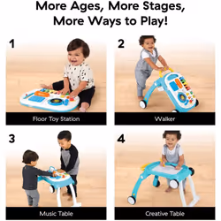 Activity Walker and Table, Educational Push Along Toy - Additional view 9