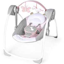 Ingenuity Comfort 2 Go Portable Swing - Flora The Unicorn