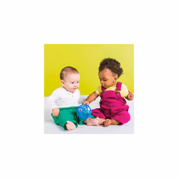 Bright Starts Oball Rattle Easy-Grasp Toy - Blue, 4", Ages Newborn