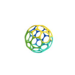 Bright Starts Oball Classic Easy-Grasp Toy - Blue/Green, Ages Newborn +