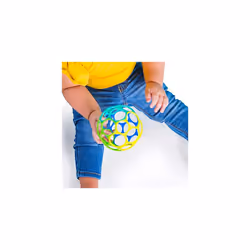 Bright Starts Oball Classic Easy-Grasp Toy - Blue/Green, Ages Newborn +