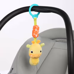 Giraffe Chime Along Friends Plush Take-Along Stroller or Carrier Toy, Ages 0 Month+