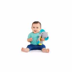 Bright Starts Snuggle & Teethe BPA-free Crinkle Teething Plush Baby Toy - Elephant