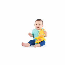Bright Starts Snuggle Teethe Plush Teething Baby Toy - Giraffe, Crinkle Fabric, Ages 0 Months