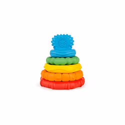 Baby Einstein Stack & Teethe Multi-Textured Easy-to-Grasp 5-Piece Teether Toy Set