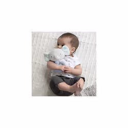 Premium Soft Plush Ring Rattle - Van the Elephant, Ages Newborn +