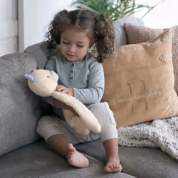 Premium Soft Plush Soothing Bean Bag Lovey - Nate The Teddy Bear, Ages Newborn and up