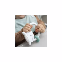 Ingenuity, Soothing Sheppy Baby Teether Toy with Activity Rings, BPA-Free Silicone, Ages 3 Months+, Unisex