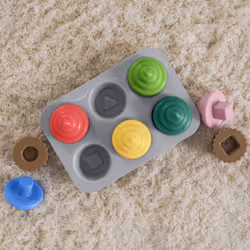 Sort & Sweet Cupcakes Shape Sorter Toy for Infants 3 Months and up