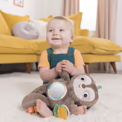 Slingin' Sloth Travel Buddy Plush Stuffed Animal Take-Along Stroller or Carrier Toy, Ages 0 Month+