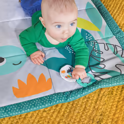 Roam About Jumbo Plush Baby Activity Play Mat, Foldable and Machine Washable - Newborn and up