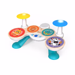 Baby Einstein Together in Tune Drums Safe Wireless Wooden Musical Toddler Toy Magic Touch Collection Age 12 Months+