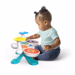 Baby Einstein Together in Tune Drums Safe Wireless Wooden Musical Toddler Toy  Magic Touch Collection  Age 12 Months+
