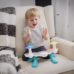 Baby Einstein Together in Tune Drums Safe Wireless Wooden Musical Toddler Toy  Magic Touch Collection  Age 12 Months+