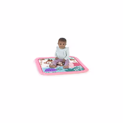 Floral Safari Baby Activity Gym Machine Washable Play Mat with 4 Toys, Newborn and up - Pink and Purple, 32x32x18 Inch