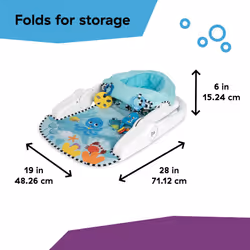 Baby Einstein Unisex Sea of Support 2 In 1 Sit Up Floor Seat with Soft Seat Pad, Store Tray, and Sea of Sensory Details, Multicolor - Additional view 5