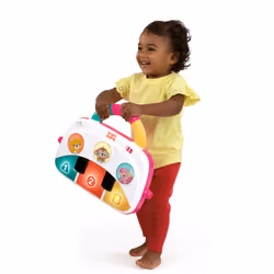 4-in-1 Groovin' Kicks Piano Gym, Tummy Time Play Mat & Activity Baby Toys, Floral Fiesta, Newborn to Toddler