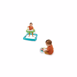 Bright Starts, Tiny Trek Jungle Vines 2-in-1 Baby Activity Walker with Removable Piano Toy with Lights, Songs & Sounds, Volum ...