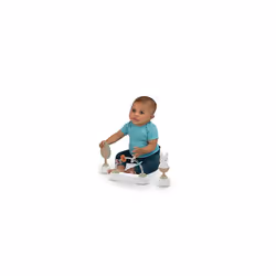 Ingenuity Spring & Sprout First Forest 3-in-1 Baby Activity Walker, Push-Behind Walker with 3 Removable Nature Inspired Toys, Adjustable Height,
