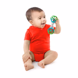 Everything Nice 9pc Gift Set - BPA-Free Rattles and Teethers, Purple and Pink Baby Toys, Newborn+