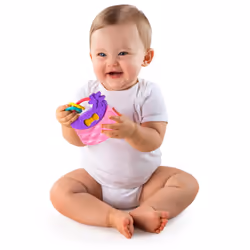 Everything Nice 9pc Gift Set - BPA-Free Rattles and Teethers, Purple and Pink Baby Toys, Newborn+