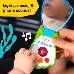 Baby Einstein, Ocean Explorers Shell Phone Musical Toy Telephone, Ages 6 Months and Up