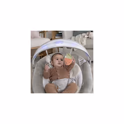 Ingenuity, InLighten Bouncer Nate The Pooh, Light Up Play Arch, Removable Bolster, 2 Reclining Positions, from Birth to