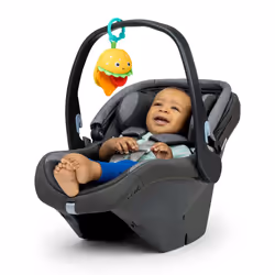 Bright Starts Say Cheeseburger On The Go Teether Activity and Stroller Toy  BPA Free  Unisex  3 Months+