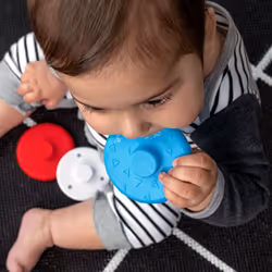 Stack & Wobble Zen BPA Free Teether Toy for Cause and Effect Learning, Infants Ages 3 Months and up