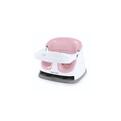 Ingenuity, Baby Base 2-in-1 Seat, Peony, Booster Chair, Dining and Feeding Seat for Toddlers, Easy to Clean with Removable and Self-Storing Tray, Ages