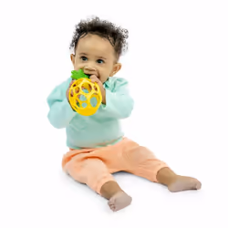 Oball Bright Starts Hold My Own Easy-Grasp Teether Toy Pineapple