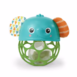 Giggle & Glow Musical Light-Up Rattle Easy-Grasp Oball Elephant Toy, Newborn+, Unisex