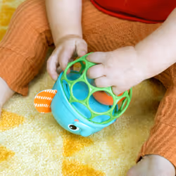 Giggle & Glow Musical Light-Up Rattle Easy-Grasp Oball Elephant Toy, Newborn+, Unisex
