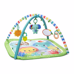 Wild Wiggles Baby Activity Gym & Play Mat with Taggies, Newborn and up - Green, 18.5x29.1x29.1 Inch