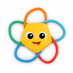 Ocean Explorers Soothing Star Teether & Rattle Toy, Multisensory, Age 0+ Months