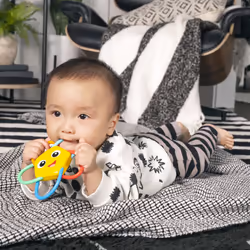 Ocean Explorers Soothing Star Teether & Rattle Toy, Multisensory, Age 0+ Months