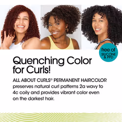 All About Curls 3B Wavy Navy Permanent Hair Color (Prep + Protect Serum & Hair Dye for Curly Hair) - 100% Grey Coverage  Nourished & Radiant Curls