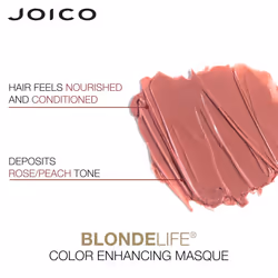 Joico Blonde Life Color Enhancing Masque | For Blonde Hair | Color Depositing Treatment | Maintain Unique Blonde Tones | Fortified With Monoi & Tamanu