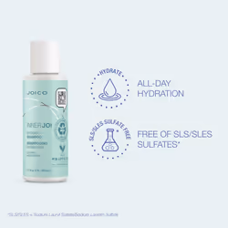 Joico InnerJoi Hydrate Shampoo For Dry Hair & Scalp Sulfate & Paraben Free Naturally-Derived Vegan Formula  1.7 fl.oz