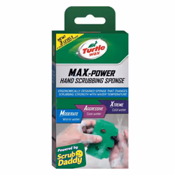 Turtle Wax Max Power Hand Cleaning Sponge Cleans Paint, Grease, Dirt & Mud
