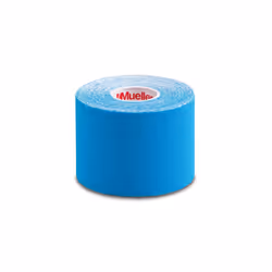 Unisex (5cm Strips) Mueller Pre Cut Kinesiology Tape Blue 5cm x 5m in 20 strips , Blue