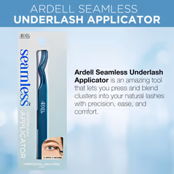 Seamless Underlash Applicator Tool, Precision Angled Tweezers for False Eyelashes, Lash Extensions, & Clusters, Professional Eyelash Tweezers for