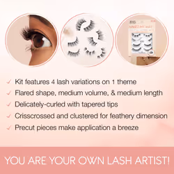 Ardell Naked My Way - 435 False Eyelashes, 4 Pairs, 1-pack