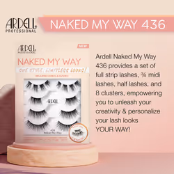 Ardell Naked My Way - 436 False Eyelashes, 4 Pairs, 1-pack